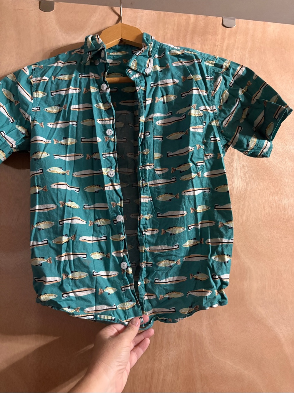 Boys short sleeve button up shirts